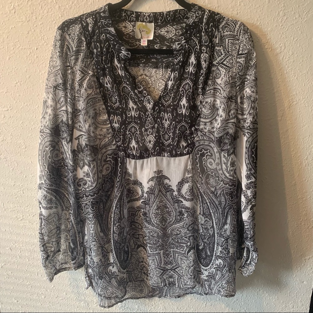 Fig and Flower| Boho Pattern Blouse